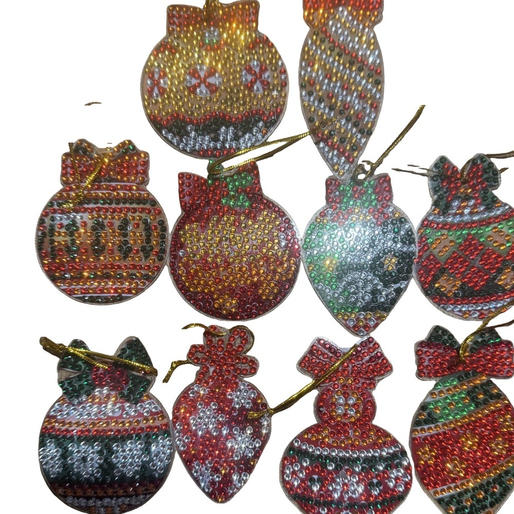 Made by Grandma Kathy Christmas ornaments
